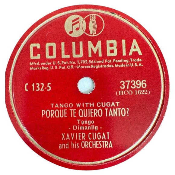 Xavier Cugat - Caminito / Porque Te Quiero Tanto? - 37396 Columbia 78rpm Shellac - Picture 4 of 4